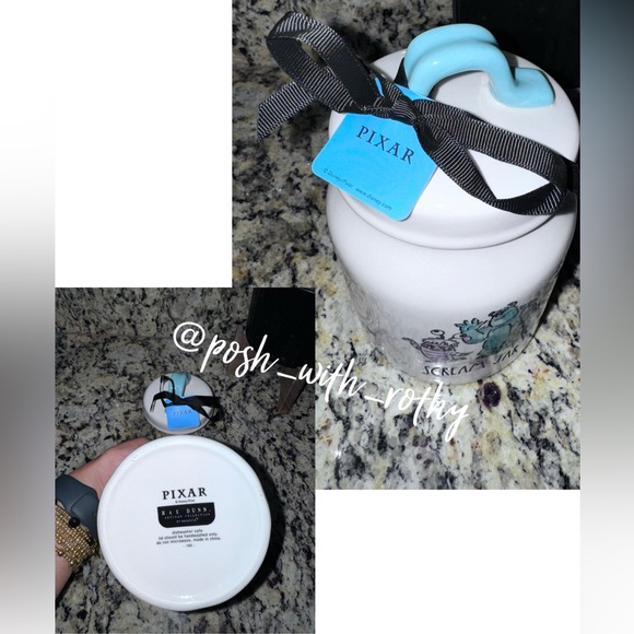 Rae Dunn Disney Pixar Monsters Inc Scream Jar Canister, NWT - Picture 2 of 5